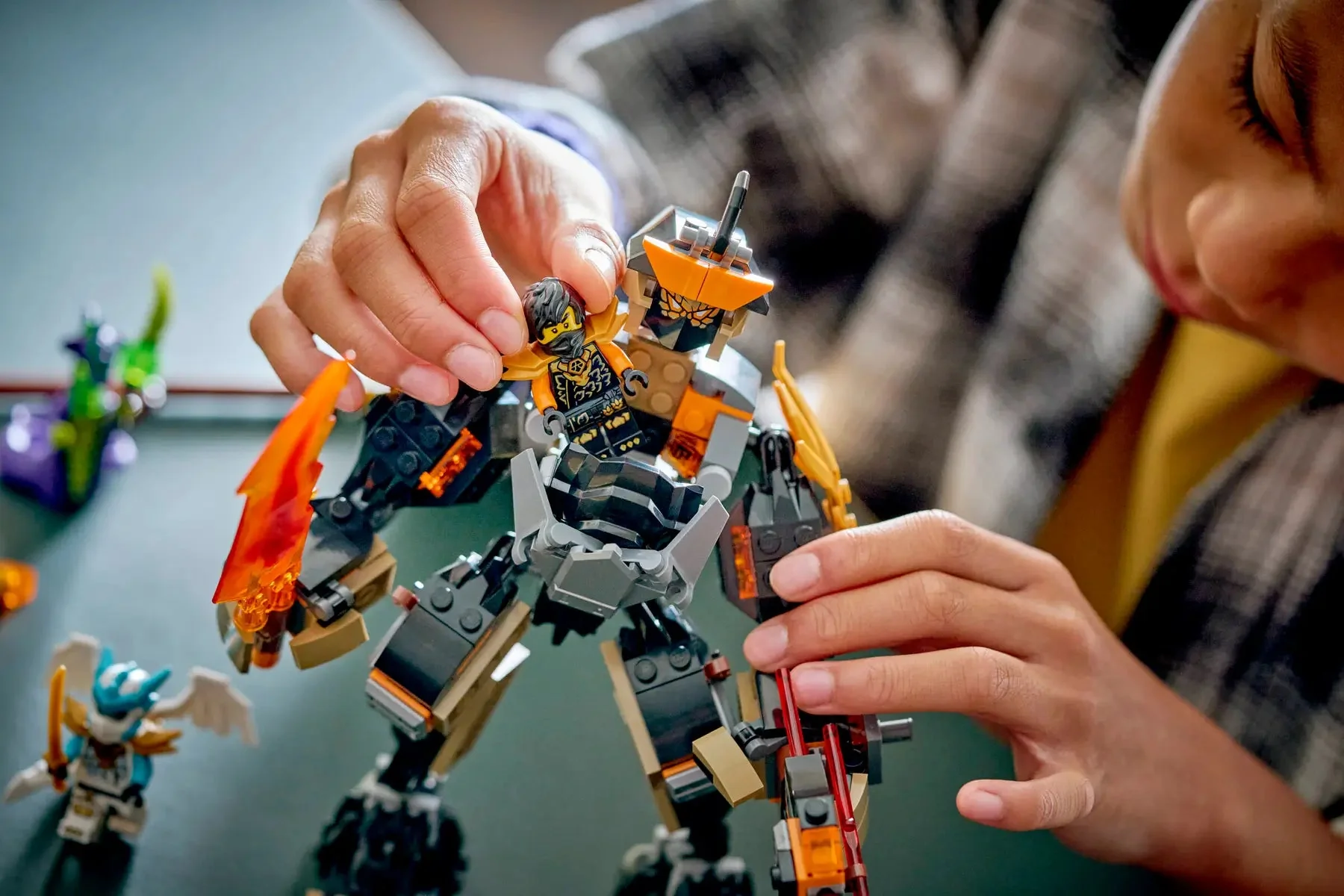 LEGO Ninjago Cole's Mission Mech & Dragon Zane 71854 - Image 5