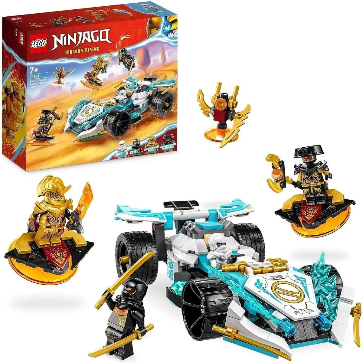 LEGO Ninjago Dragons Rising Zane's Dragon Power Spinjitzu Race Car 6425930/71791