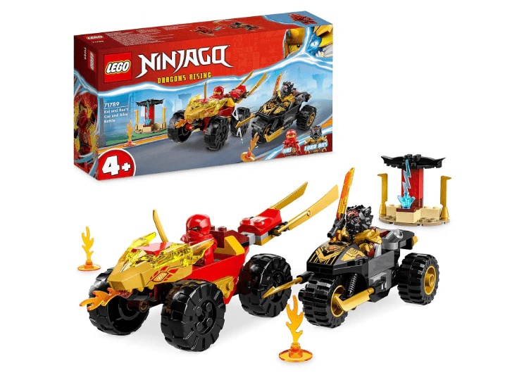 LEGO Ninjago Dragon's Rising Kai and Ras's Car and Bike Battle