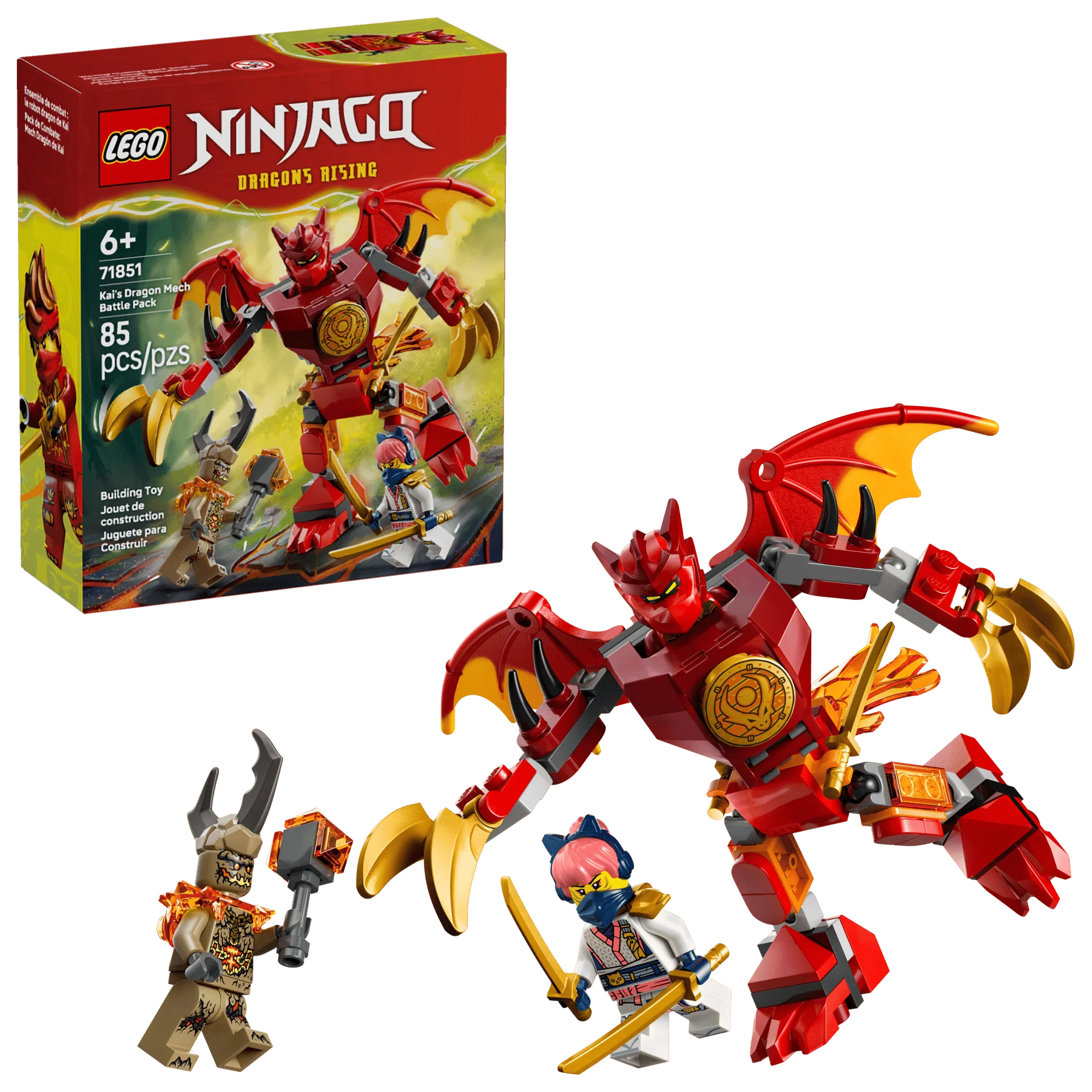 LEGO Ninjago Kai's Dragon Mech Battle Pack 71851