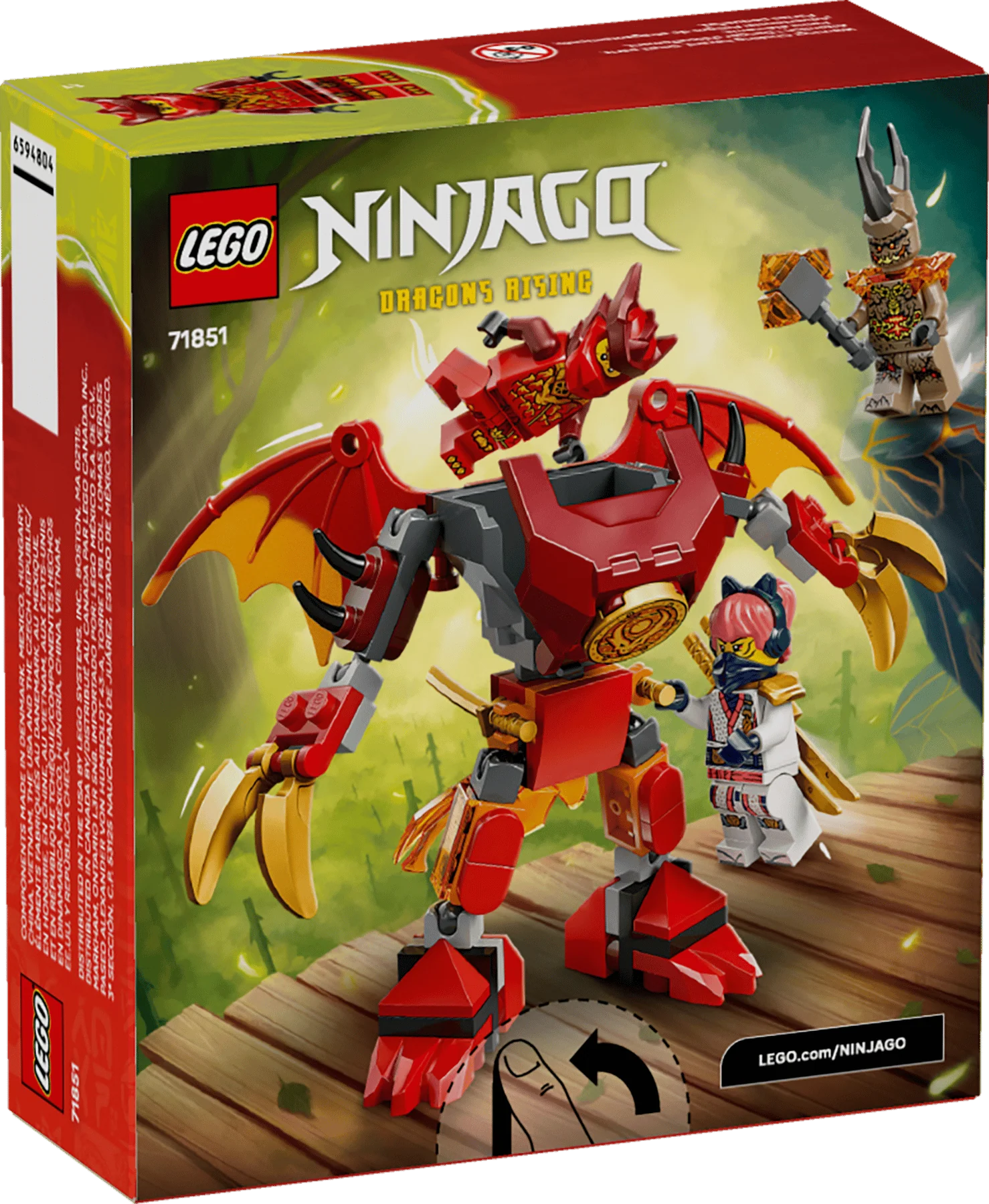 LEGO Ninjago Kai's Dragon Mech Battle Pack 71851 - Image 2