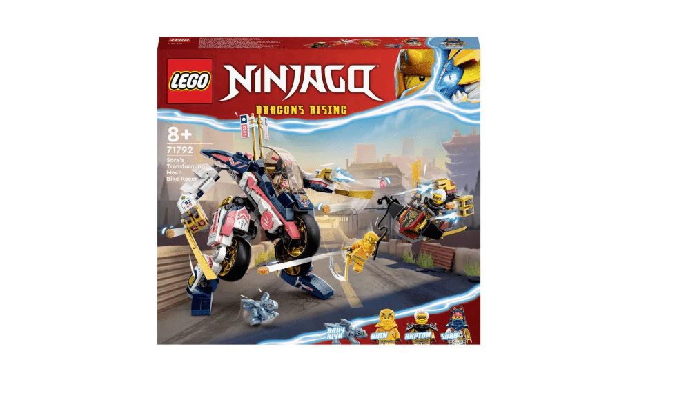 LEGO Ninjago Dragons Rising Sora's Transforming Mech Bike Racer