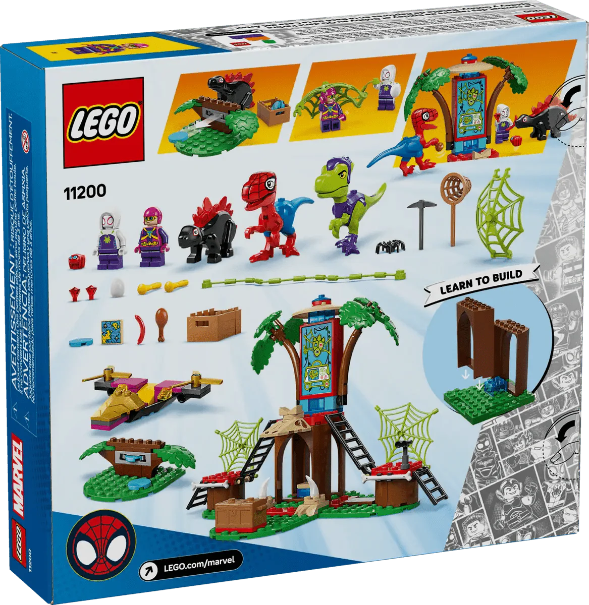 LEGO Spidey and Gobby's Raptor Battle at Tree House 6526770/11200