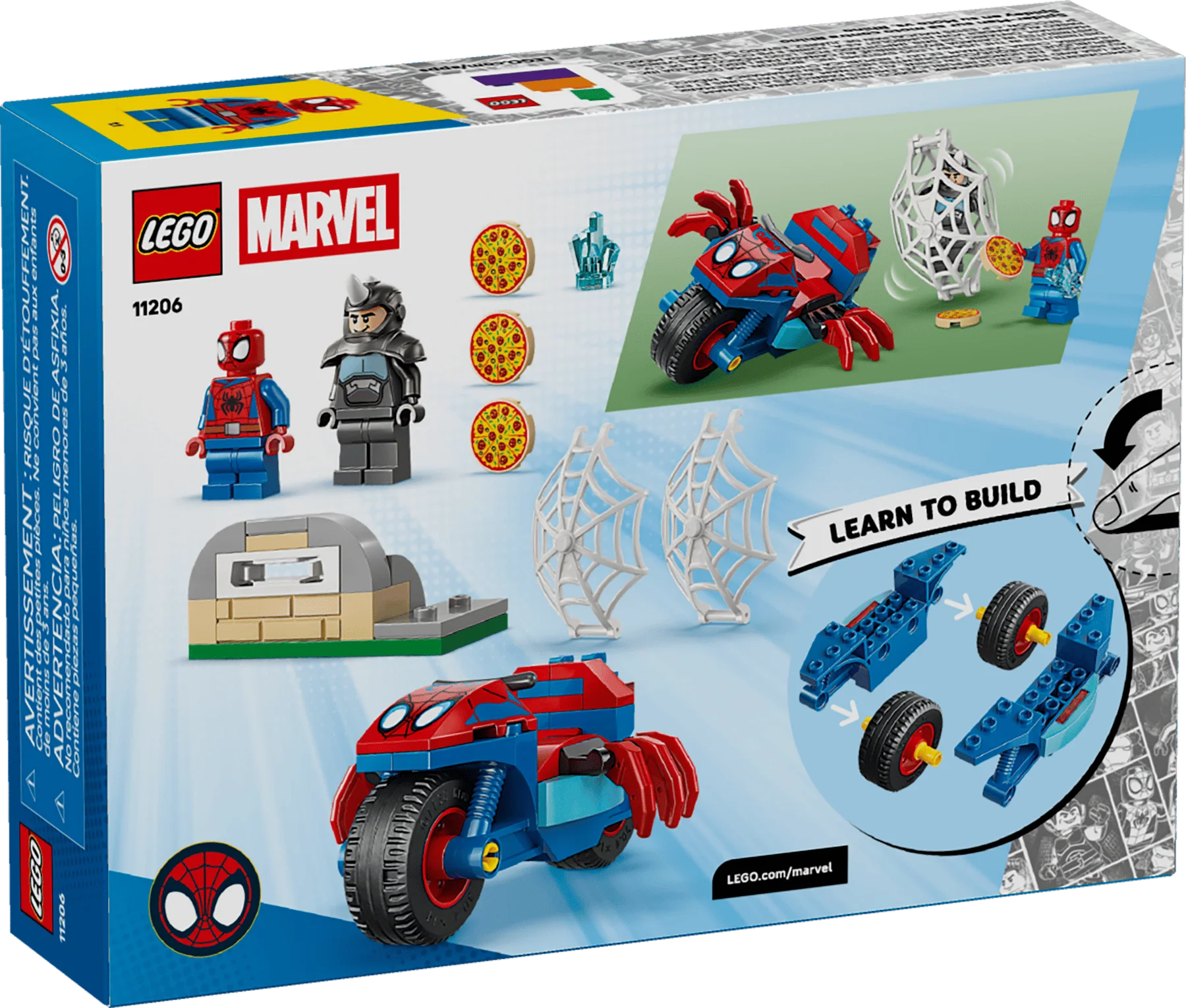 LEGO Spidey Spidey On His Motorcycle Vs. Rhino 11206 - Image 2
