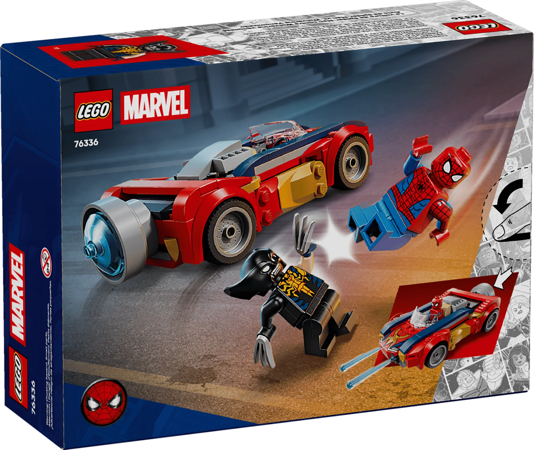 LEGO Super Heroes Spider-Man Car Vs. Venomized Wolverine 76336 - Image 2