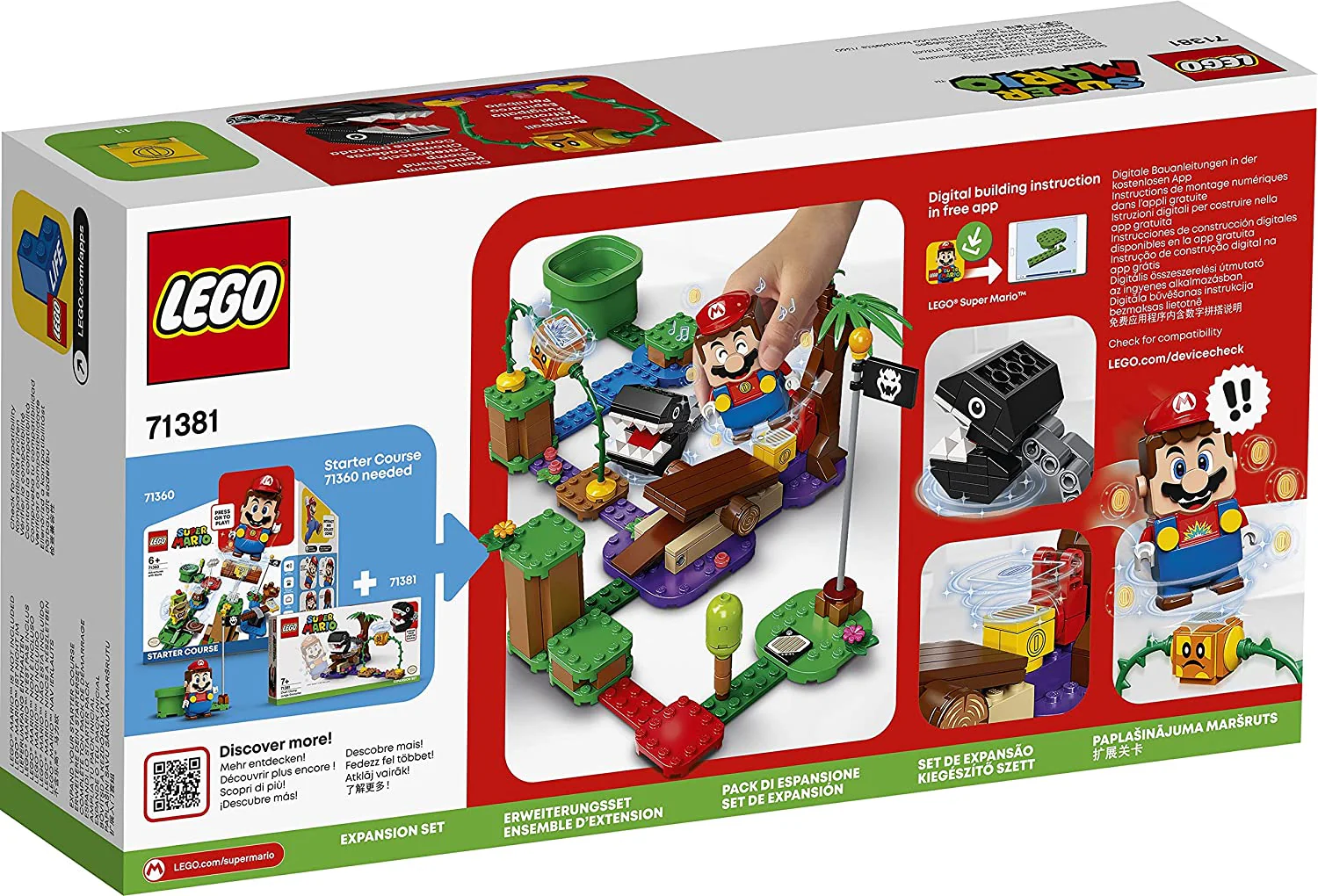 LEGO Super Mario Chain Chomp Jungle Encounter Expansion Set 71381 - Image 4