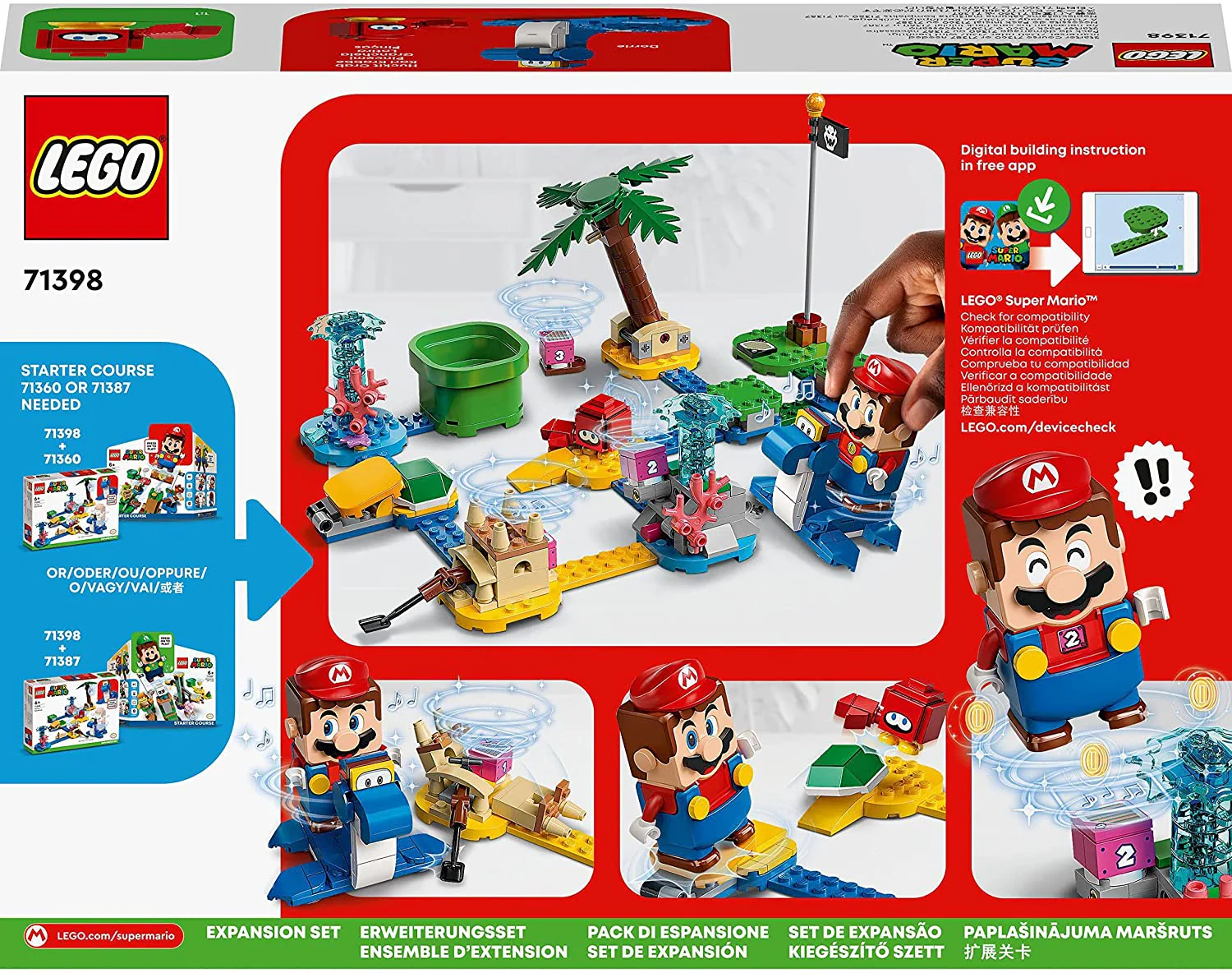 LEGO Super Mario Dorrie's Beachfront Expansion Set 71398