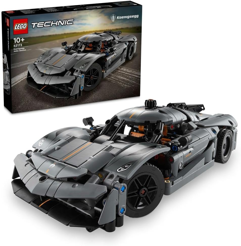 LEGO Technic Koenigsegg Jesko Absolut Grey Hypercar 42173