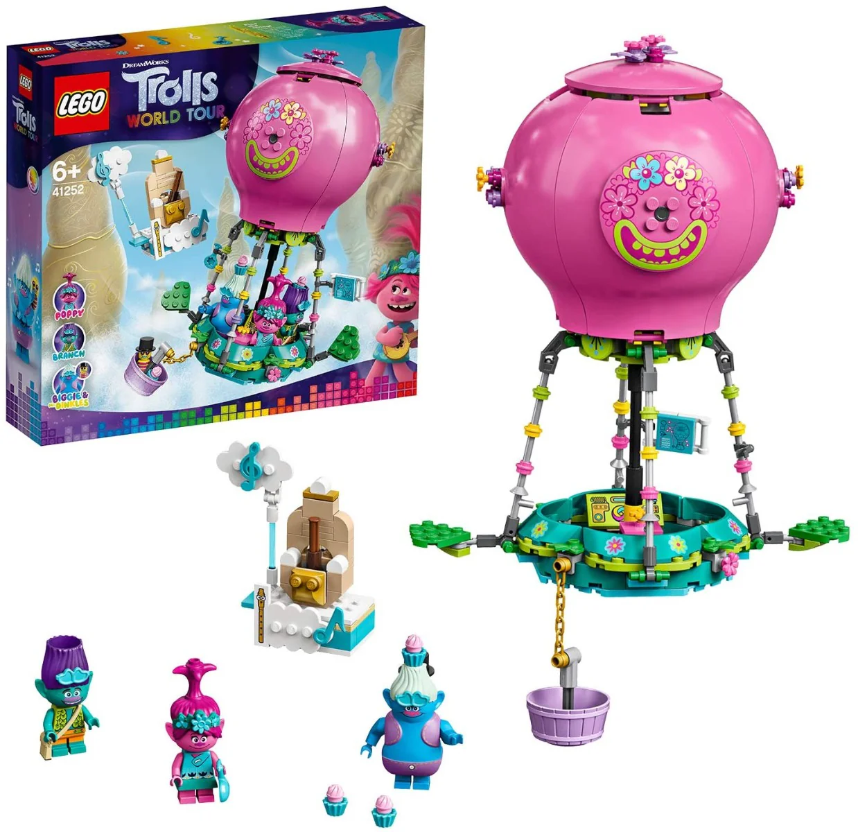 LEGO Trolls Poppy's Hot Air Balloon Adventure 41252 - Image 2
