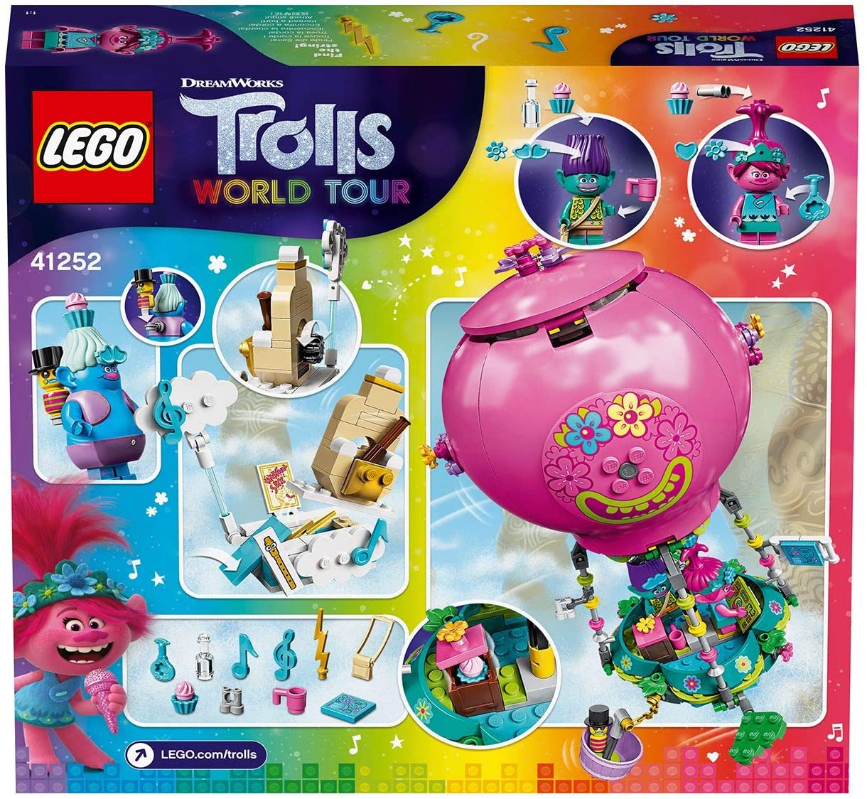 LEGO Trolls Poppy's Hot Air Balloon Adventure 41252 - Image 6