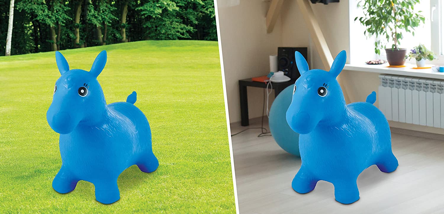 Lexibook Inflatable Jumping Horse Hopper - Blue BG050 - Image 3