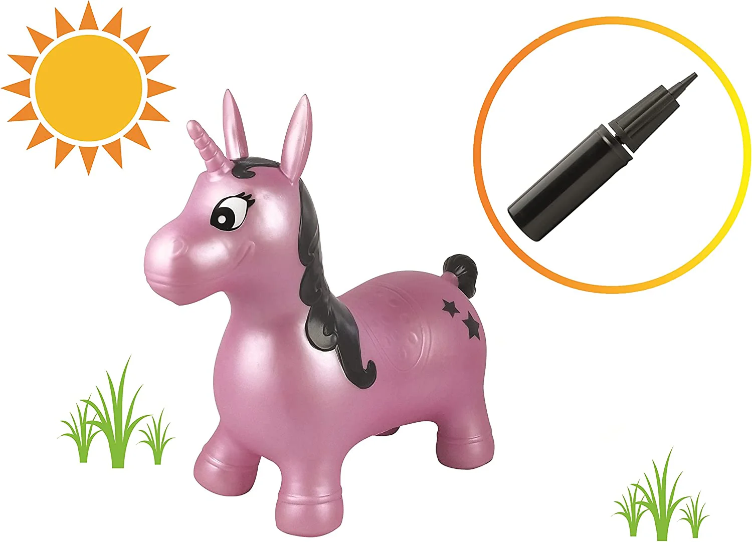 Lexibook Inflatable Jumping Unicorn Hopper BG050UNI - Image 3