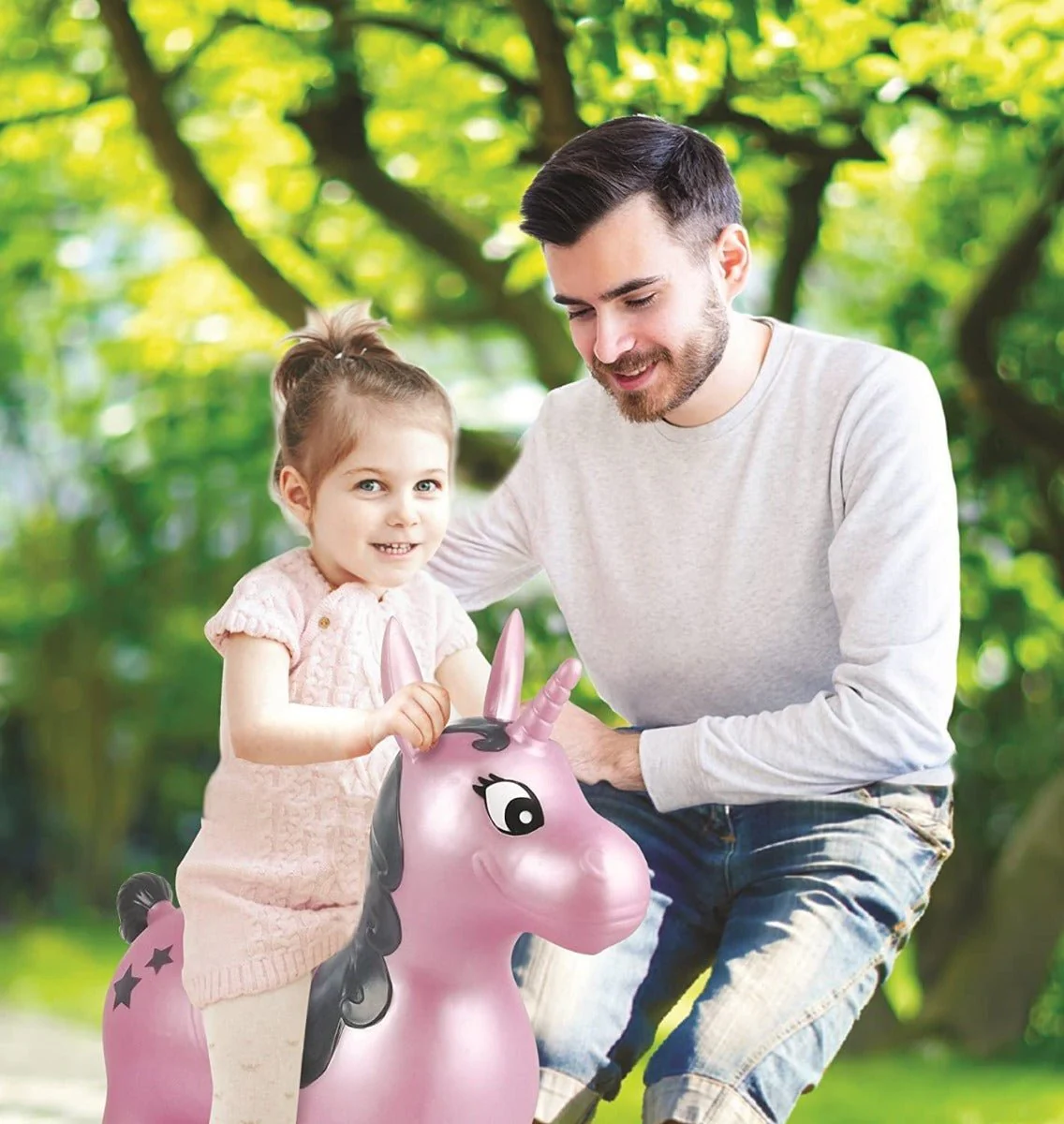 Lexibook Inflatable Jumping Unicorn Hopper BG050UNI - Image 4