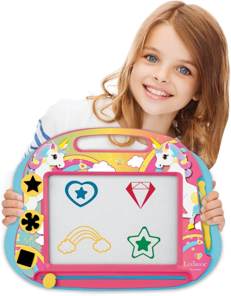 Lexibook Unicorn Magnetic Drawing Board with Accessories CRUNI550 - Image 4