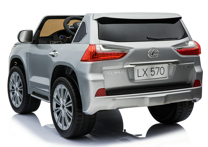 Lexus Licensed 570 Luxury Electric Ride On Car Silver LX570 - Image 2