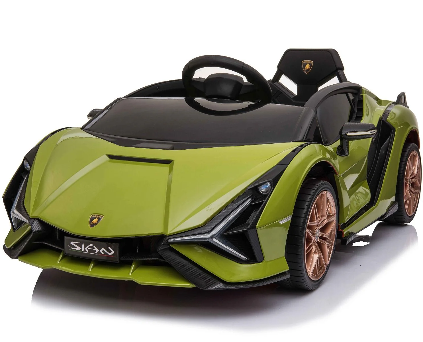 Licensed Lamborghini Sian Childrens Electric Ride On Car Green QLS-6388