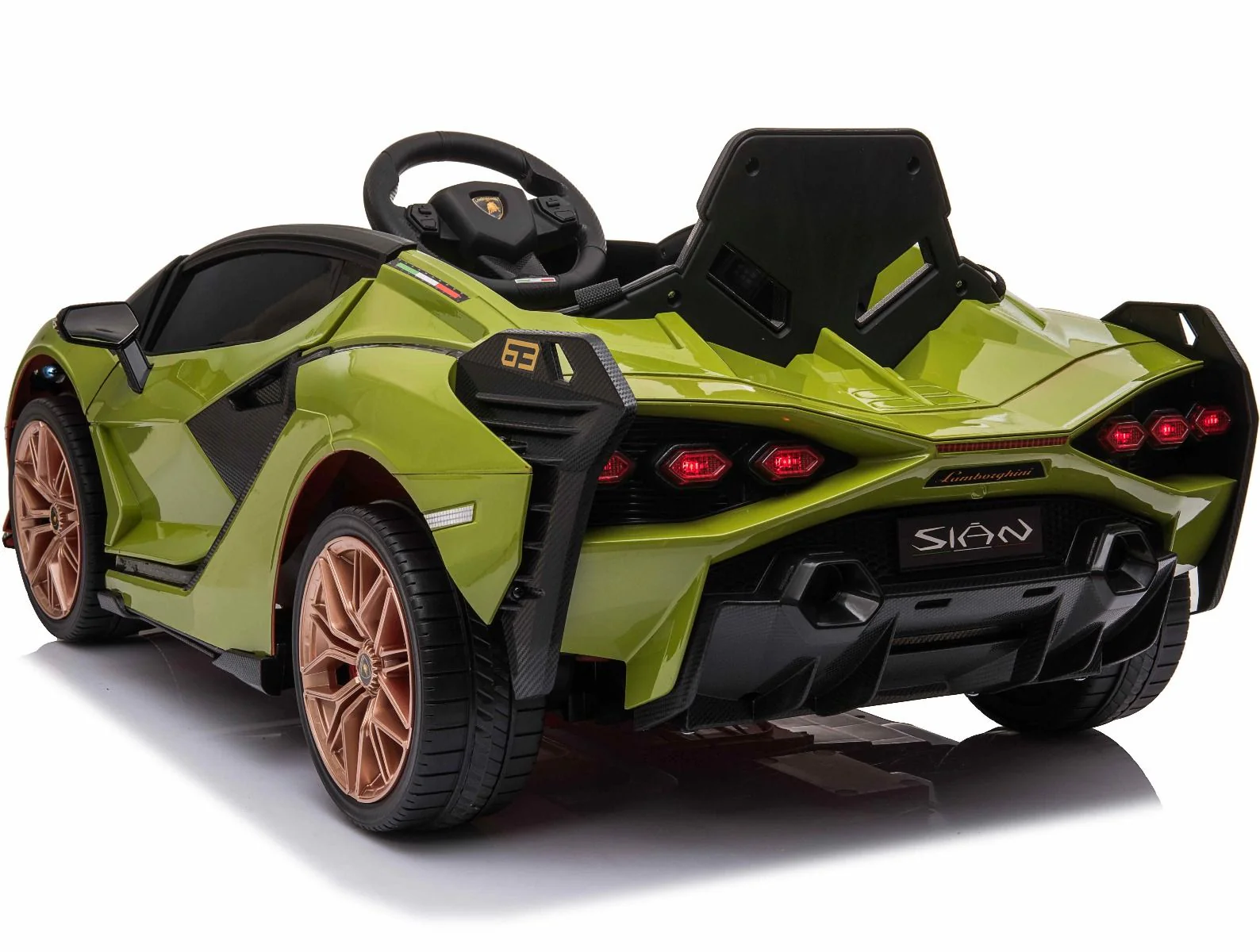 Licensed Lamborghini Sian Childrens Electric Ride On Car Green QLS-6388 - Image 2