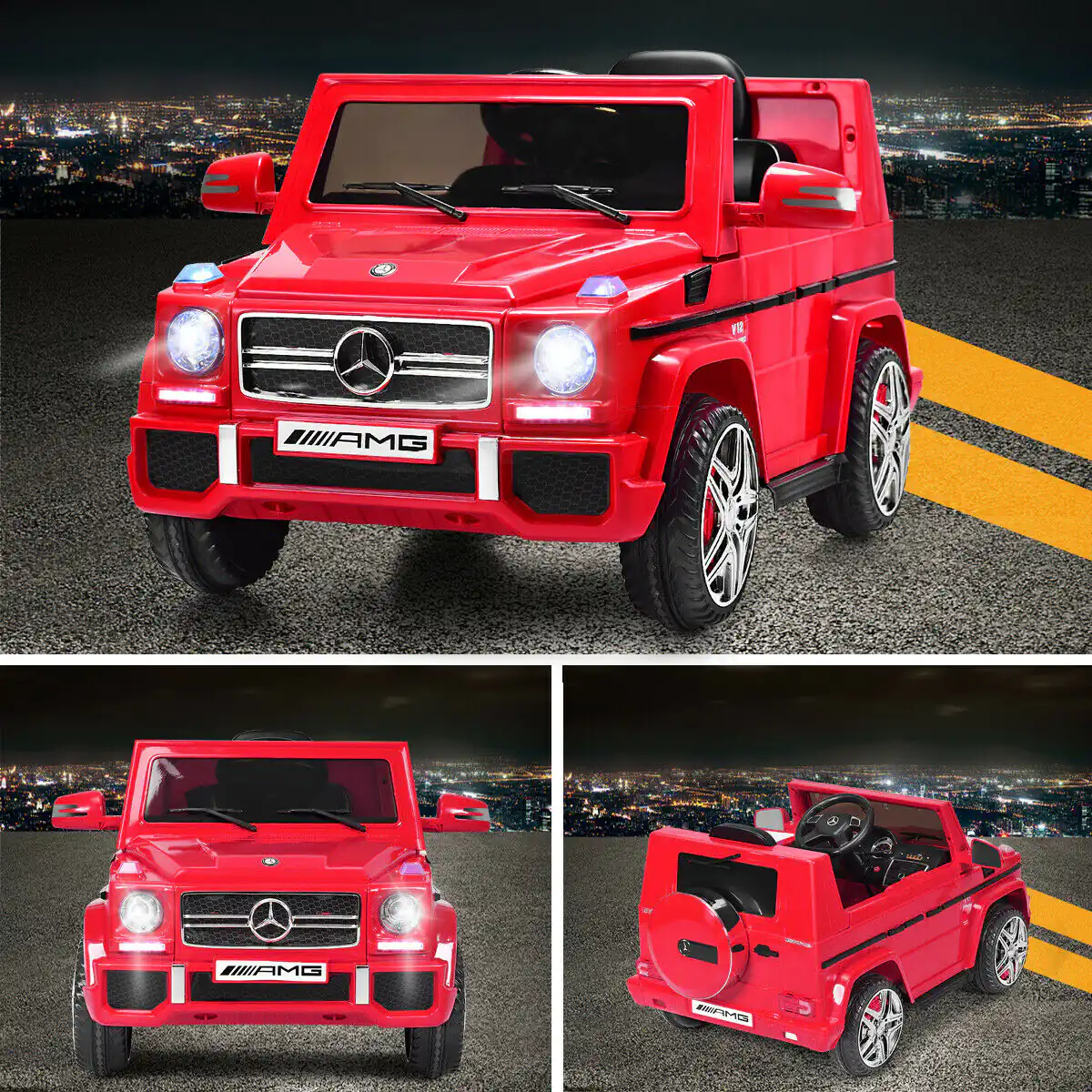 Licensed Mercedes Benz Kids Ride on Powered Car with Remote Controller - Image 3