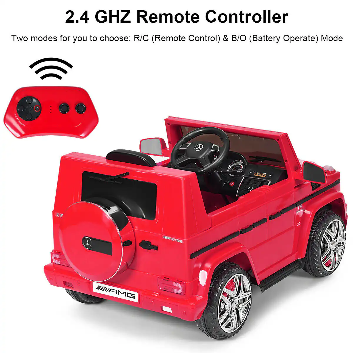 Licensed Mercedes Benz Kids Ride on Powered Car with Remote Controller - Image 7
