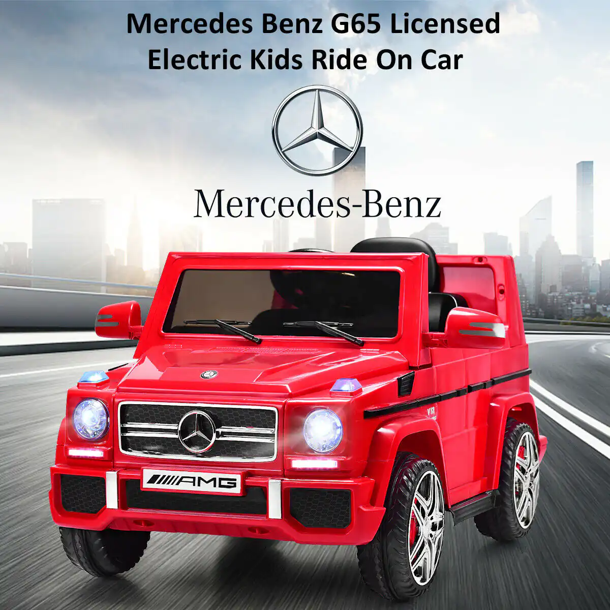 Licensed Mercedes Benz Kids Ride on Powered Car with Remote Controller - Image 8