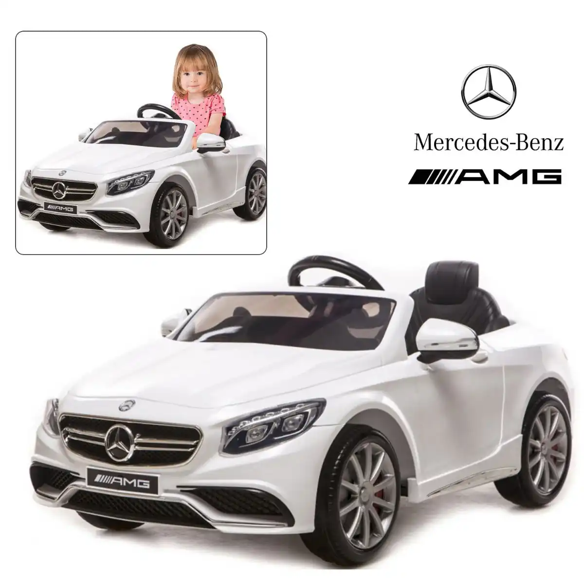 Licensed Mercedes Benz Ride on Car with Remote Control - Image 2