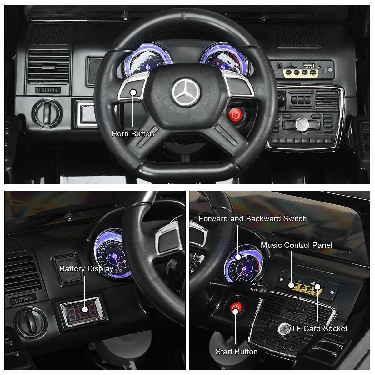 Licensed Mercedes Benz Ride on Powered Car with Remote Control - Image 4