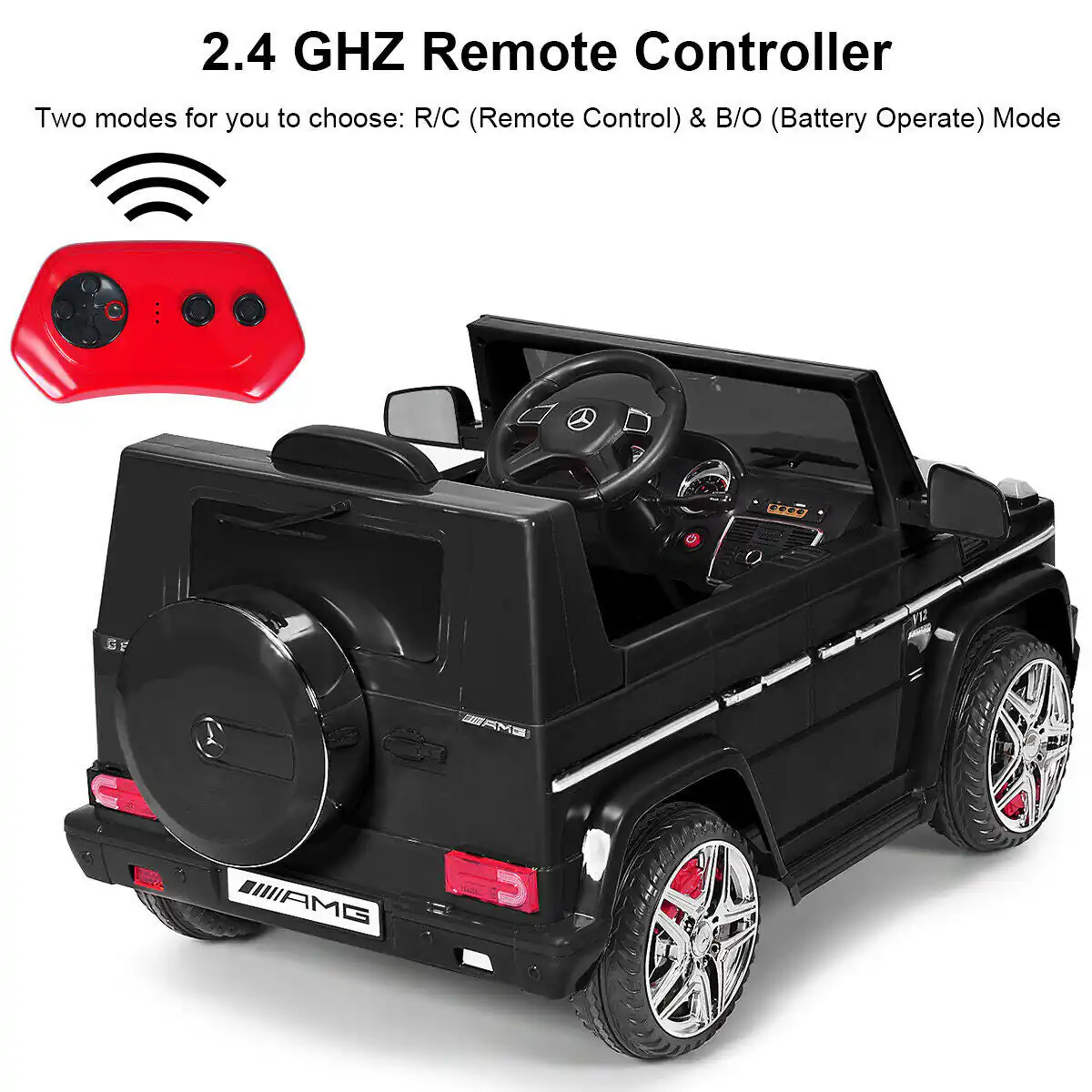 Licensed Mercedes Benz Ride on Powered Car with Remote Control - Image 6