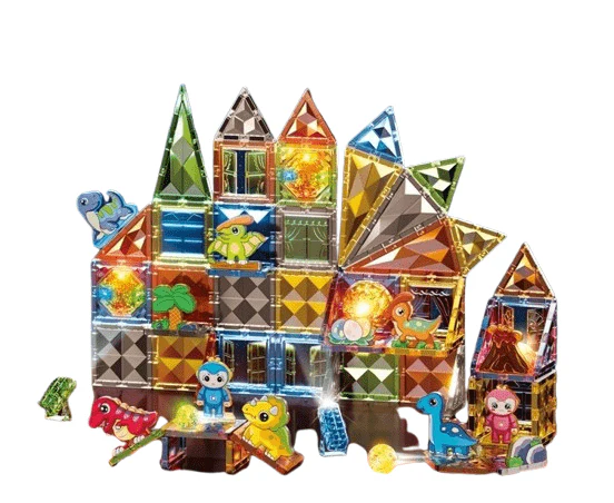 Light Magnetic Blocks Dinosaur Paradise 98 Pcs 8802