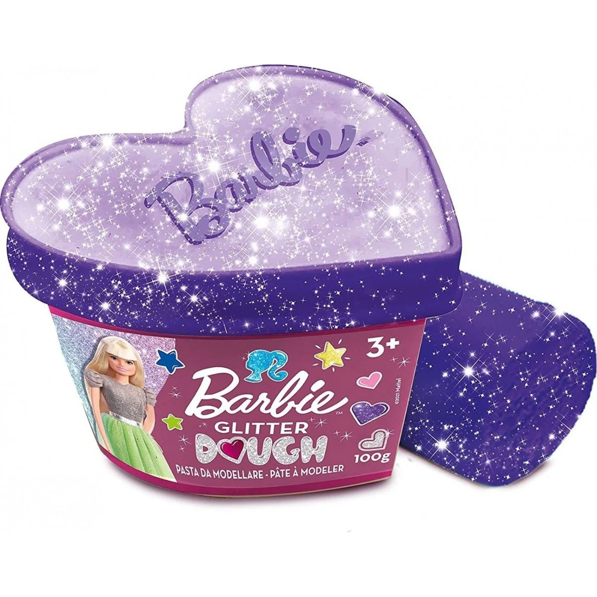 Lisciani Barbie Dough Glitter Heart 88744
