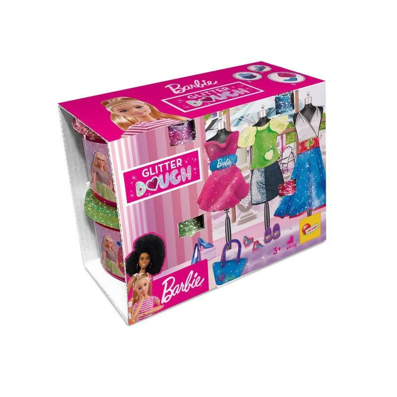 Lisciani Barbie Glitter Dough Kit Fashion 88843