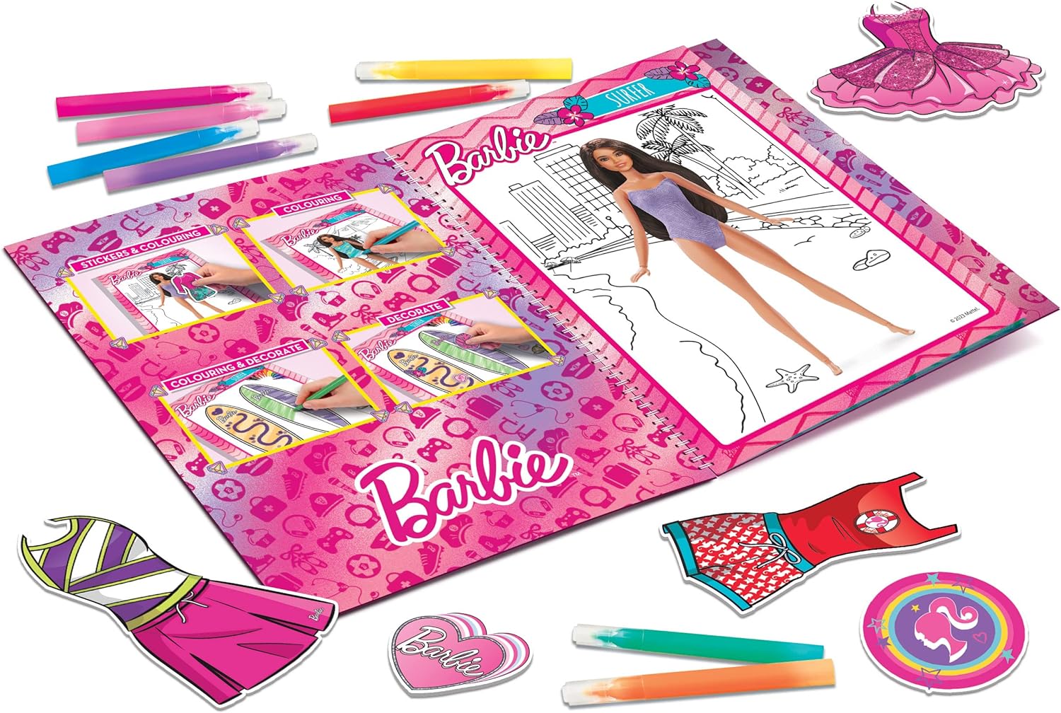 Lisciani Barbie Sketchbook - Inspire Your Look 12617 - Image 6
