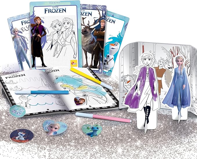 Lisciani Frozen Backpack Coloring And Drawing Kit 92925 - Image 2