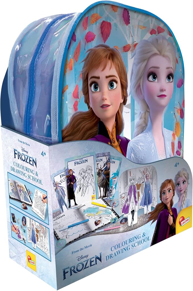 Lisciani Frozen Backpack Coloring And Drawing Kit 92925 - Image 3