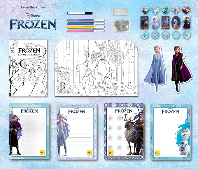 Lisciani Frozen Backpack Coloring And Drawing Kit 92925 - Image 4