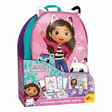 Lisciani Gabby's Dollhouse Drawing And Colouring Backpack 106288 - Image 3