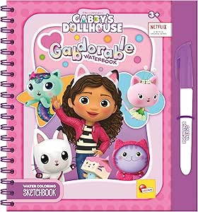 Lisciani Gabby's Dollhouse Sketchbook Gabdorable Waterbook 13010
