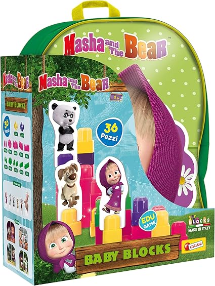 Lisciani Masha Backpack With Baby Blocks 88751