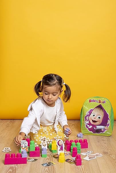 Lisciani Masha Backpack With Baby Blocks 88751 - Image 3