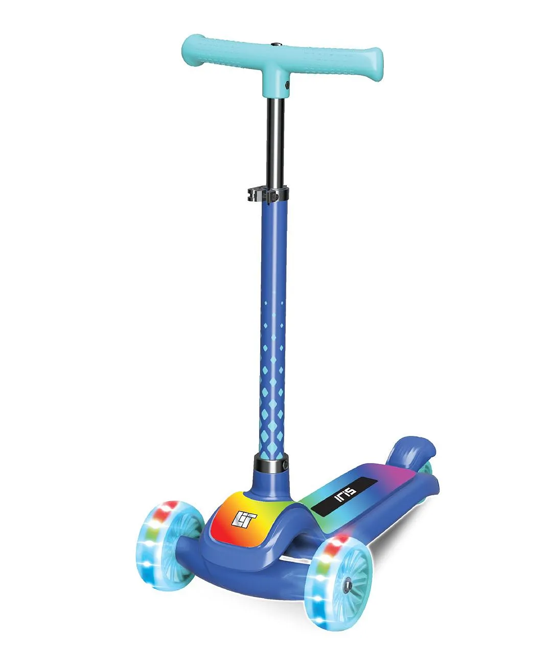 Lit IRIS Blue 3 wheel Scooter Blue LT-7010-BLU