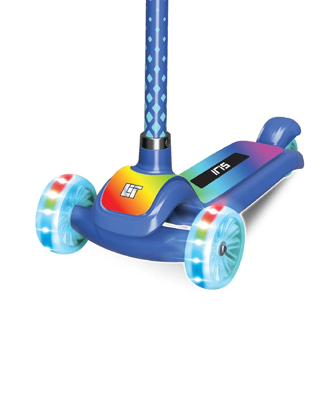 Lit IRIS Blue 3 wheel Scooter Blue LT-7010-BLU - Image 2