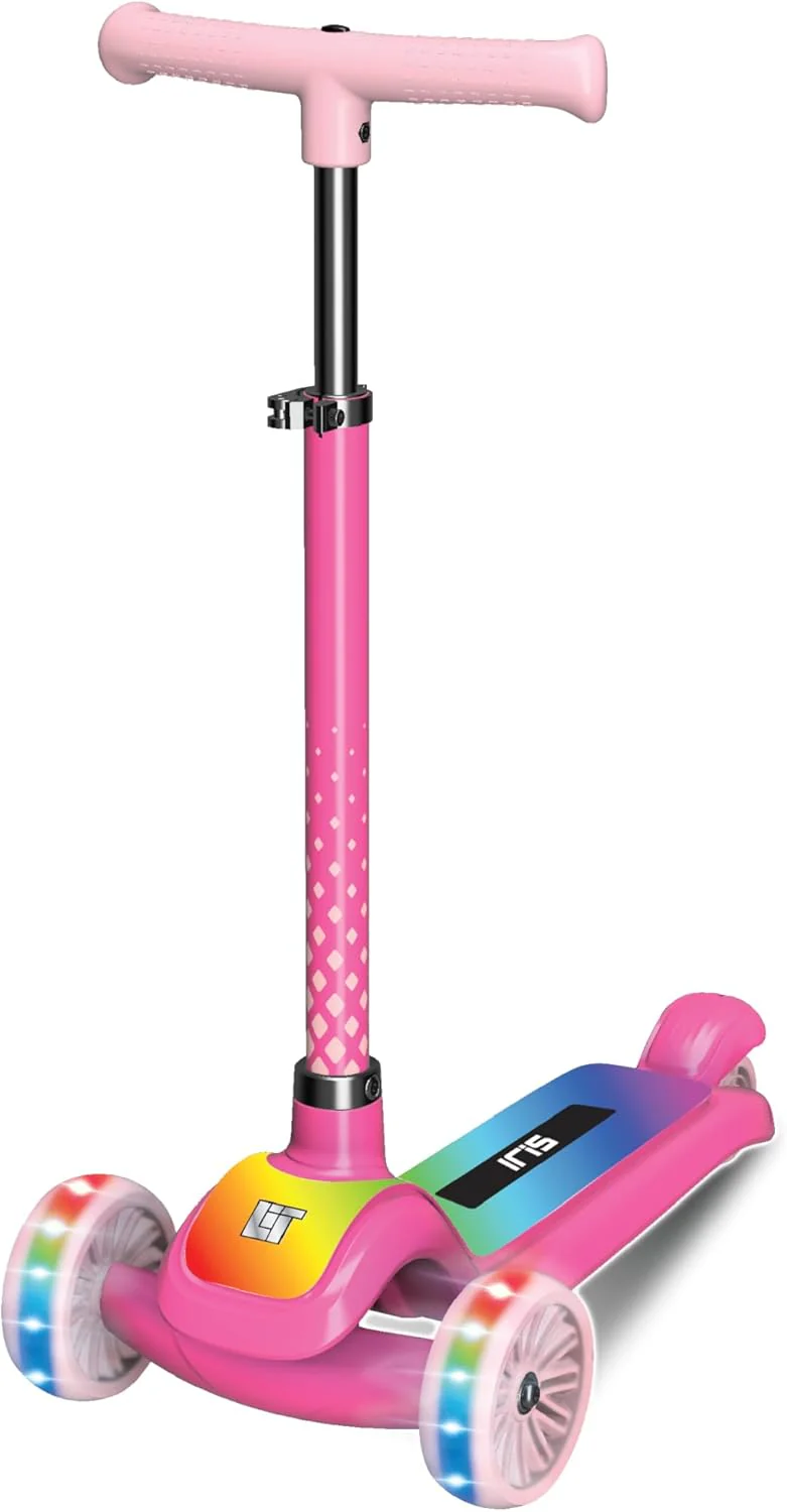 Lit IRIS Blue 3 wheel Scooter Pink LT-7010-PNK