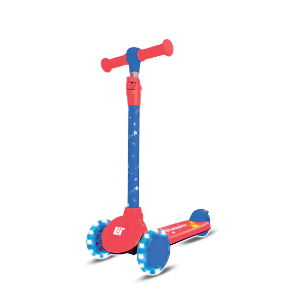 Lit Starburst 3 Wheel Scooter Blue