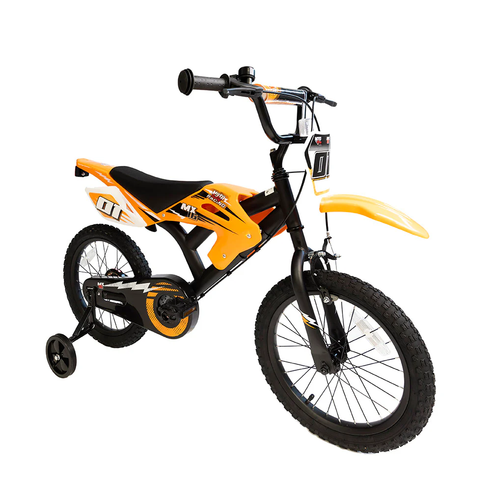 Little Angel 12 Inch Bicycle Moto Orange