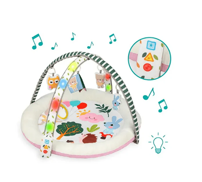 Little Angel Activity Gym Round Playmat With Hanging Rattle Toys P5123/8739 - Image 2