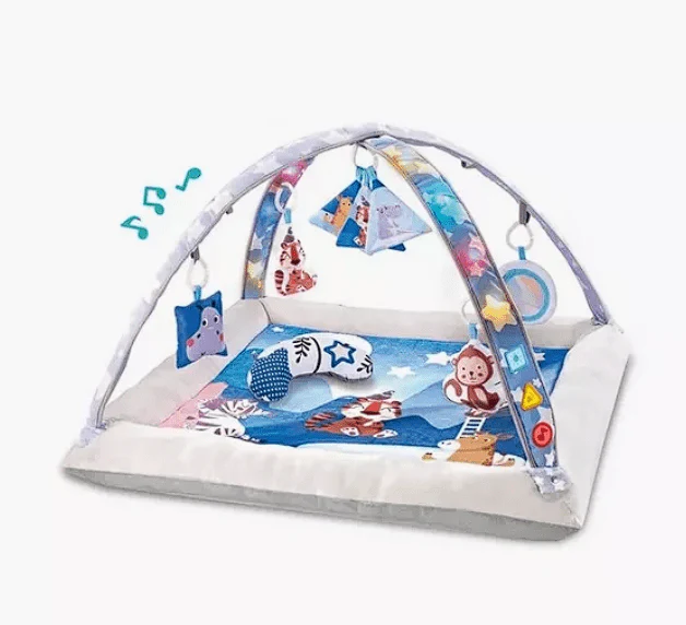 Little Angel Activity Gym Square Playmat With Hanging Rattle Toys P5124/8742 - Image 2