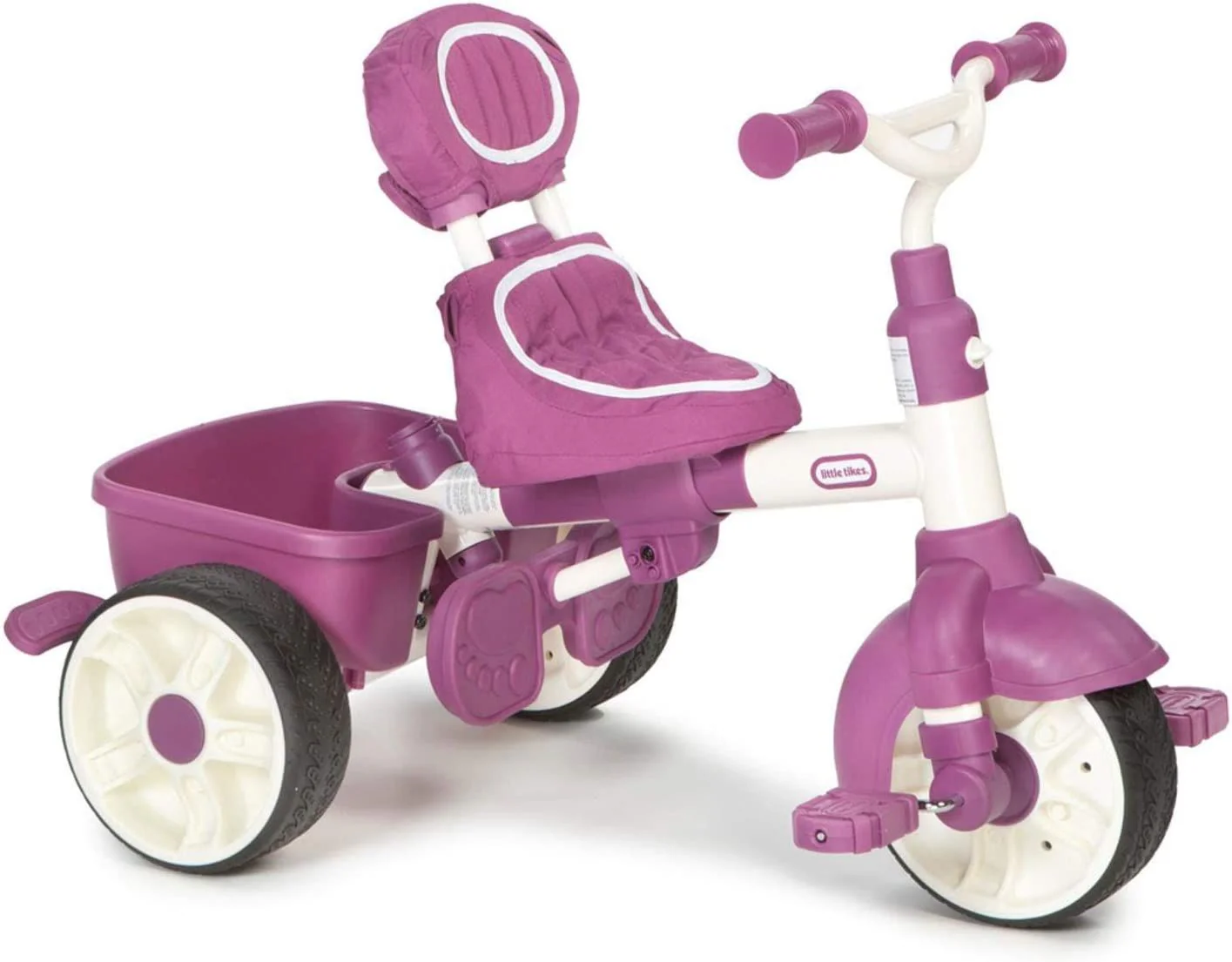 Little Tikes 4-in-1 Sports Edition Trike Pink/White LIT-634369 - Image 4