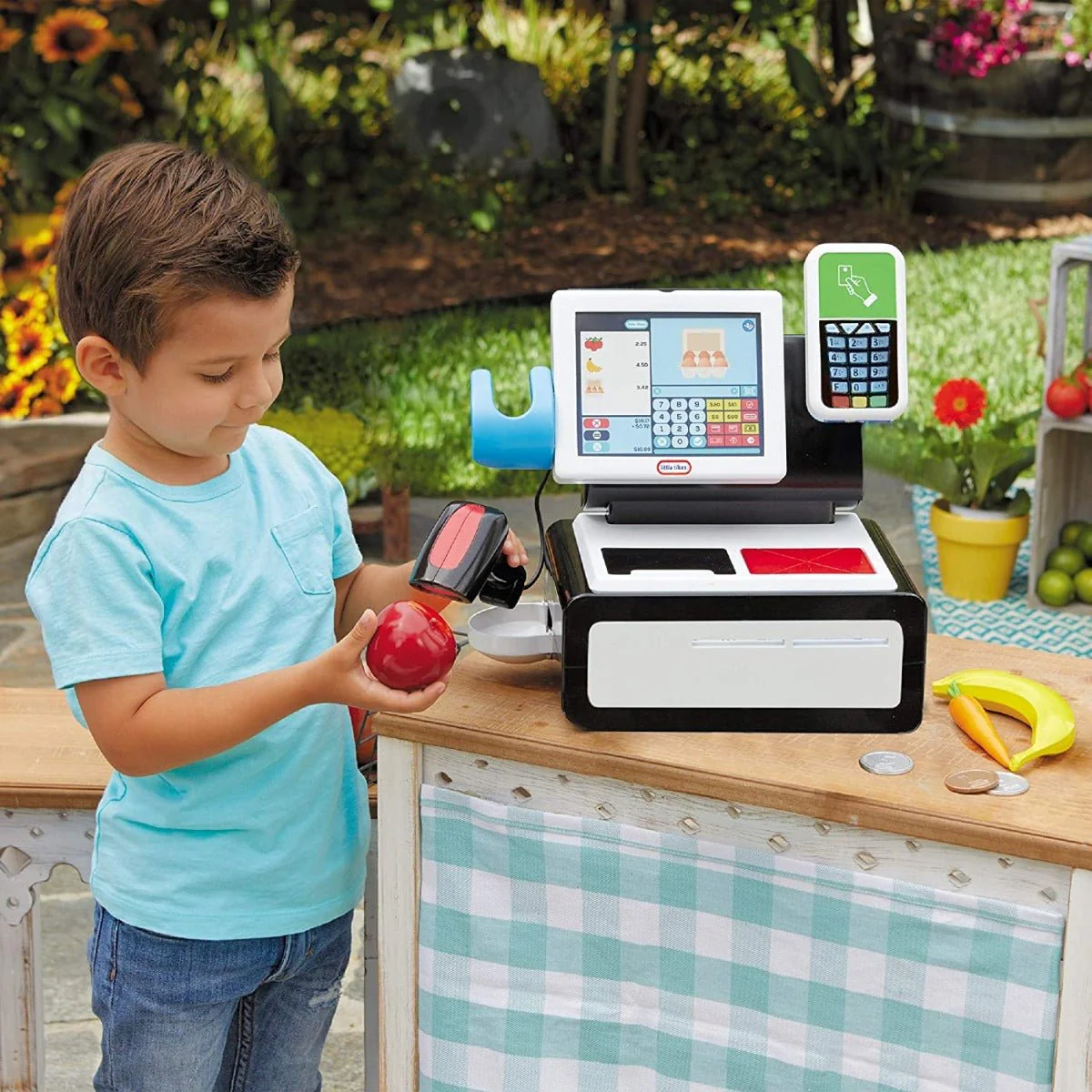 Little Tikes First Self-Checkout Stand Realistic Cash Register 656163 - Image 2