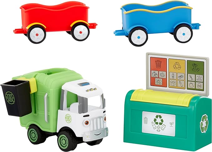 Little Tikes Let's Go Cozy Coupe Garbage Truck Playset LIT-662621 - Image 5