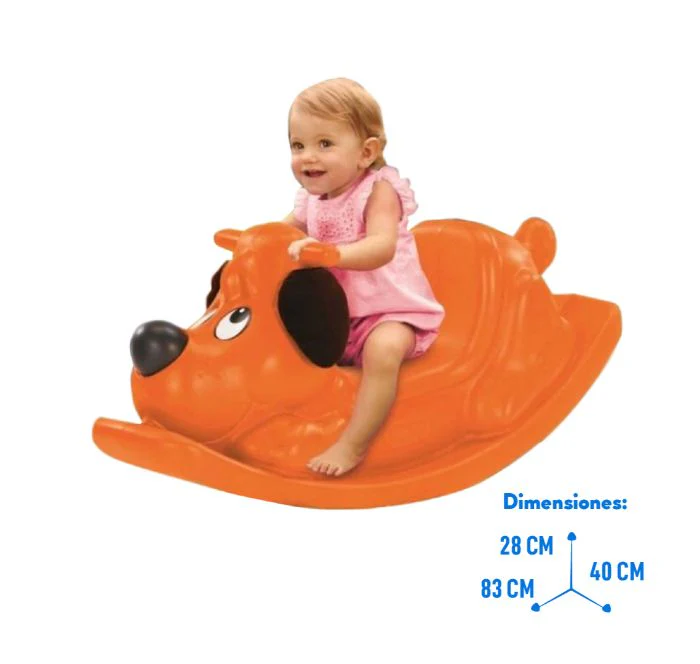 Little Tikes Rocker Rockin Puppy Orange LIT-174278 - Image 2