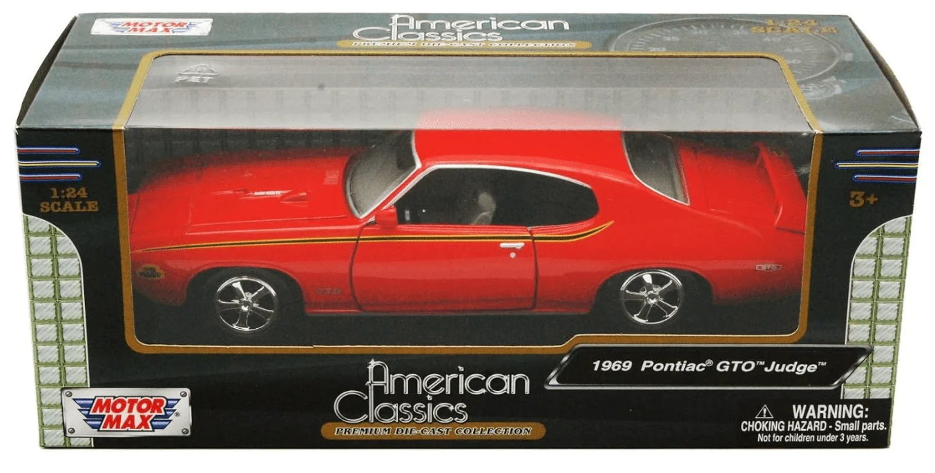 Motor Max 1969 Pontiac GTO Judge Orange 1:18 Series 73133